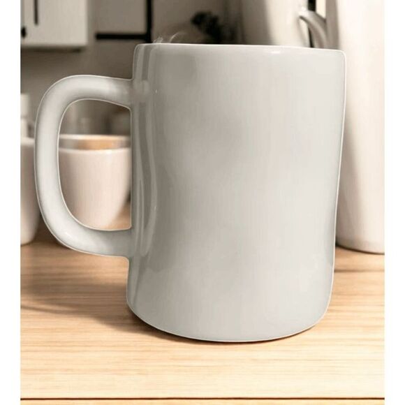 Rae Dunn BEAUTY Coffee Mug White Ceramic Mug with Handle Artisan Collection - Picture 3 of 8